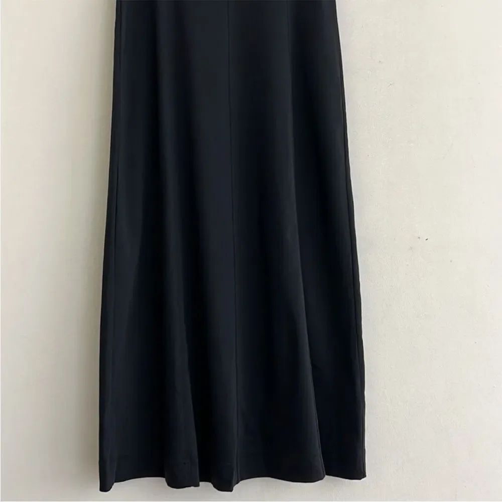 NWT Everlane The Luxe Cotton Seamed Tank Midi Dress in Black Size XS - Picture 7 of 10